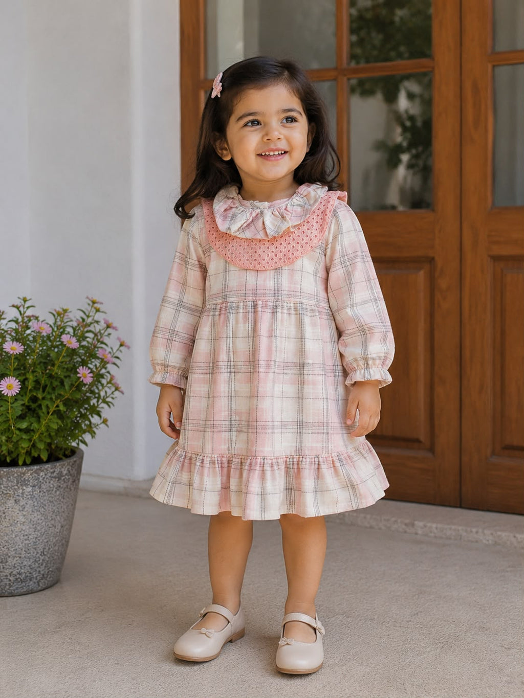 Miko Blush Plaid